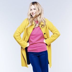 Boden Ingrid coat, yellow, size us 4.